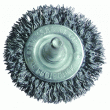 Щетка-крацовка со шпилькой для дрели круглая диаметр 100 мм (Hobbi) (шт.)