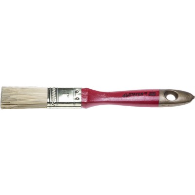STAYER “KANEKARON-EURO”. Кисть плоская, искусственная щетина, деревянная ручка, 25мм