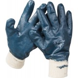 Перчатки ЗУБР рабочие с манжетой, с полным нитриловым покрытием, размер L (9)
