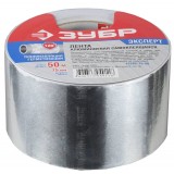 Алюминиевая лента, ЗУБР Профессионал 12262-75-50, до 120 °С, 60мкм, 75мм х 50м