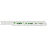 Полотна KRAFTOOL, U118AF, для эл/лобзика, Bi-Metall, по металлу (1,5-2мм), US-хвост., шаг 1,2мм, 55мм, 2шт