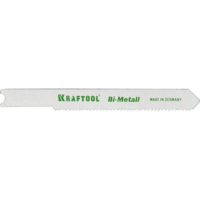 Полотна KRAFTOOL, U118AF, для эл/лобзика, Bi-Metall, по металлу (1,5-2мм), US-хвост., шаг 1,2мм, 55мм, 2шт