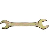 Ключ рожковый гаечный DEXX, желтый цинк, 13х14мм