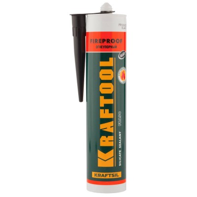 Герметик KRAFTOOL KRAFTFLEX FR150 силикатный огнеупорный 