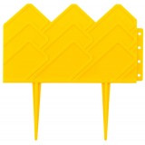Бордюр декоративный GRINDA для клумб, 14х310см, желтый
