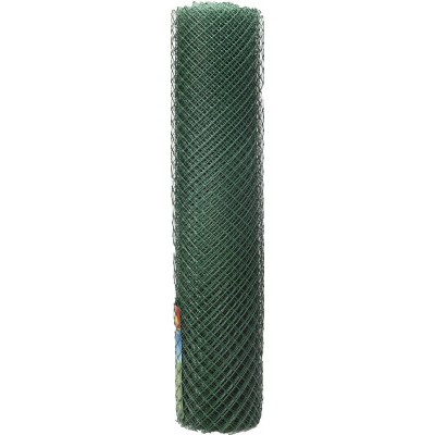 Решетка заборная Grinda, цвет хаки, 1,5х25 м, ячейка 40х40 мм