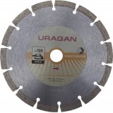 Круг отрезной алмазный URAGAN сегментный, для УШМ, 200х22,2мм