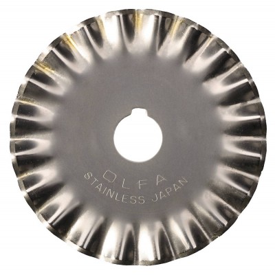 Лезвие OLFA фигурное круговое для RTY-2/G,/DX, малая волна, 45мм
