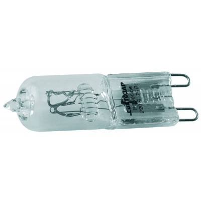 Лампа галогенная СВЕТОЗАР капсульная, прозрачное стекло, цоколь G9, диаметр 13мм, 60Вт, 220В